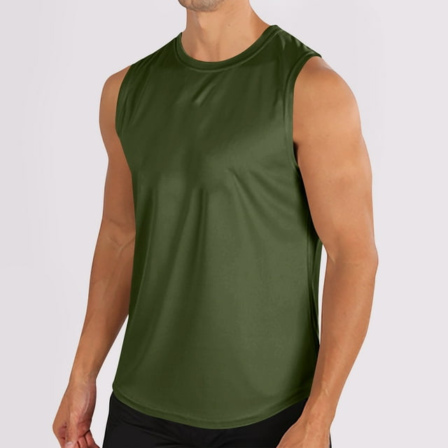 Kalauyu Débardeurs pour Hommes Été Sans Manches Chandails de Musculation Coupe Ample T-Shirts