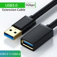 thumbnail image 2 of AUBEAMTO USB 3.0 Extension Cable, [2 Pack 10ft] USB A Male to Female Extension Extender Cord 5Gbp High Data Transfer Compatible for USB Flash Drive, Keyboard, Printer, Xbox, Hard Drive and More, 2 of 10