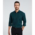 thumbnail image 5 of HISDERN Button Down Shirts for Mens Casual Forest Green Dress Shirts Regular Fit Long Sleeve Shirt, 5 of 11