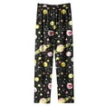 thumbnail image 7 of SOOMLON Pajama Pants Women Cozy Cute Graphic Pajama Bottoms Adult Loose Warm Winter Lounge Sleepwear Pjs Pants Stretchy Cozy Wide Leg Pants Nightwear Colorful S, 7 of 7