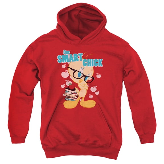 Looney Tunes - One Smart Chick - Youth Hooded Sweatshirt - Large
