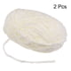 thumbnail image 3 of 2 Ovillos Terciopelo Hilo Chenille Hilo 2x100g/7.1oz 174 Yardas Total Longitud #6 Super Voluminoso Poliéster Suave Manta Hilo para Punto Tejido Bolsa Bufanda, Crema, 3 of 7