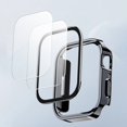 thumbnail image 3 of Dwitch 2 Pack Hard Case Compatible with Apple Watch Case 40mm SE/Series 6 5 4 ,Tempered Glass Screen Protector Waterproof [360° Full Protection] Cover for iWatch 40mm,2 Pack Black, 3 of 8