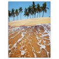 thumbnail image 2 of Tropical Beach with Crystal Waters - Large Seashore Canvas Print, 2 of 3