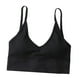 thumbnail image 5 of Bralette Sunnimix Chaleco de algodón con Relleno y cuello en V Negro, 5 of 8