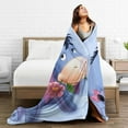thumbnail image 6 of Eeyore Cartoon Fleece Blanket for Boys Girls Kids, Ultra Soft Cozy Warm Flannel Throw Blankets, Plush Blanket Gifts for Bed Sofa Living Room Couch Home Decor 80"X60", 6 of 7