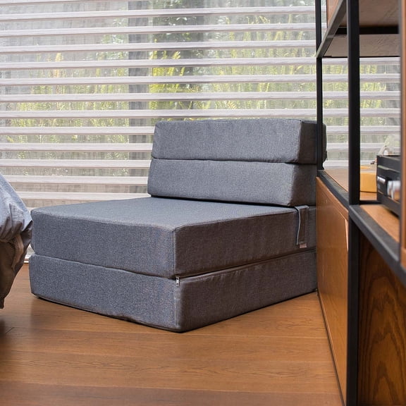 Sofá Cama Plegable - Individual - Gris MEMORY FOAM HOME SOFA CAMA COZY