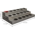 thumbnail image 2 of MyGift 3-Tier Gray Wood 17-Bottle Essential Oil Display Stand, 2 of 7