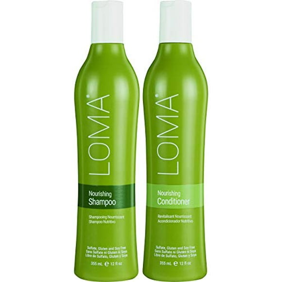 Loma Hair Care Shampooing Nourrissant Revitalisant Duo, 12 fl. Oz, 24 Unités