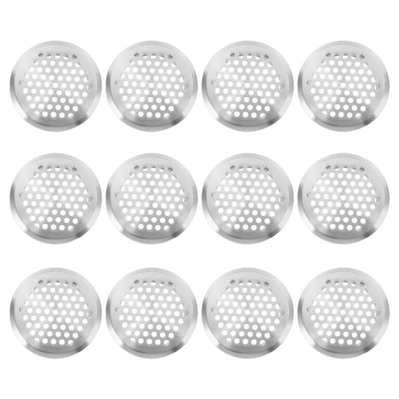 12 Pcs Vents Round Air Vent Hole Closet Mesh Air Vent Furniture Hole Plugs Cabinet Air Vent Hole