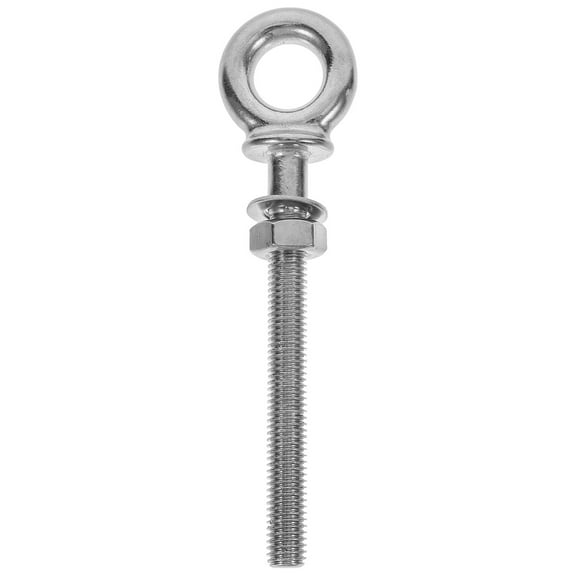 WORGEOUS 2pcs Stainless Steel Lifting Eye Bolts with Nuts Swing Eyebolts Ring Hook Bolt Screw Fasterners (M10 x 100 - 316)