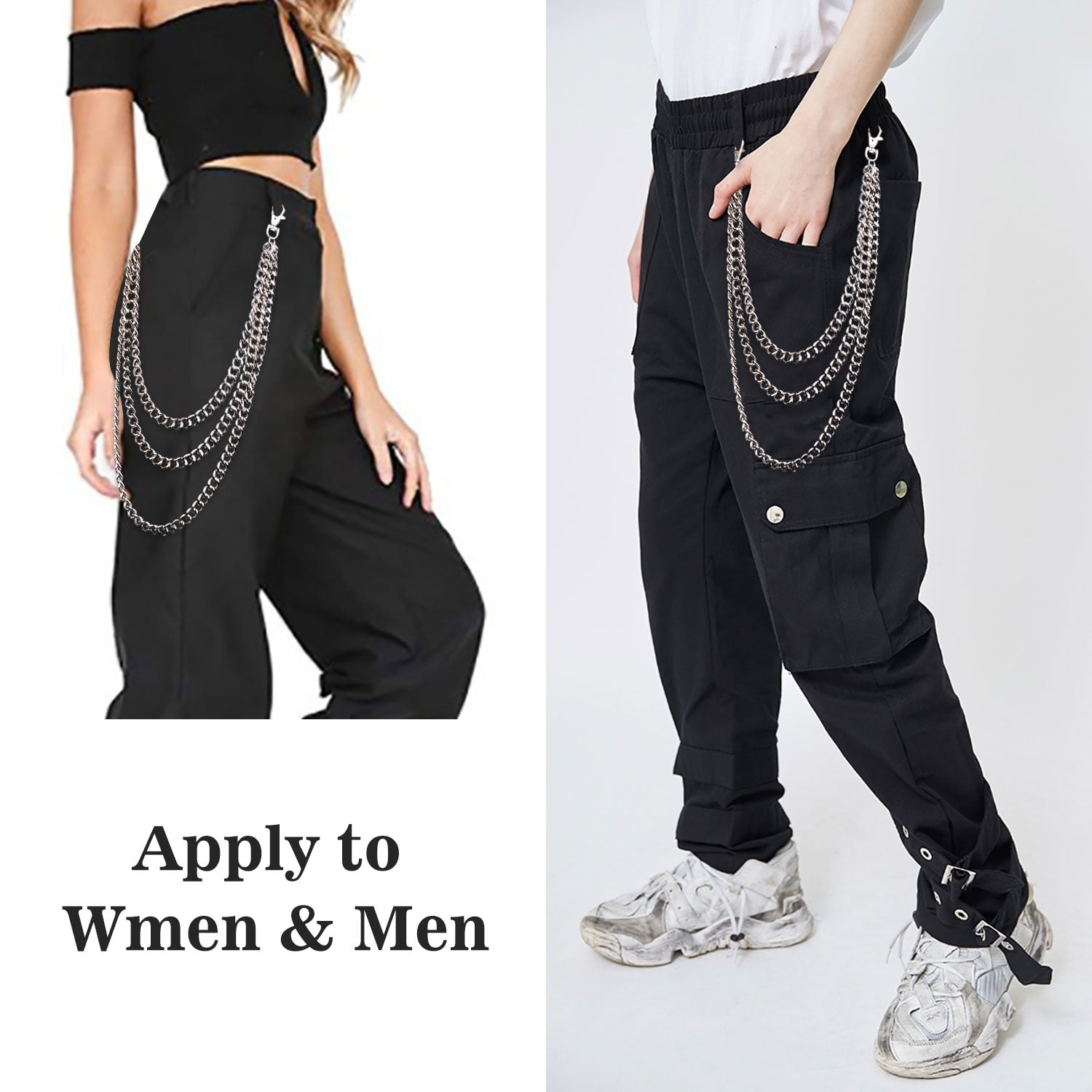 Coofit Wallet Chain Fashion Hip Hop 