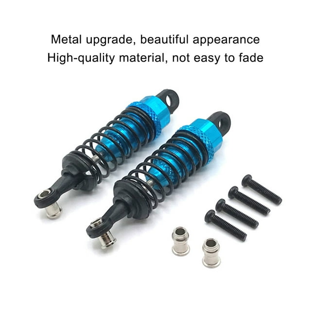 mmirethe 2 Pieces RC Car Spring Shock Absorber Vehicle Springs Damper Automobile Toy Accessories Replacement for WL Toy Blue
