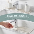 thumbnail image 4 of Unique Bargains Faucet Mat for Kitchen Sink Splash Guard Sink Area Mat Beige, 4 of 7
