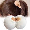 thumbnail image 1 of Fuzzy Hair Clip Fuzzy Hair Clip Neutral Little Clip Thick And Long Hair Adhere To The Soft Faux Hair Clip Cute Fuzzy Hair Clip Woman,White Polyester Hair Clip, 1 of 5