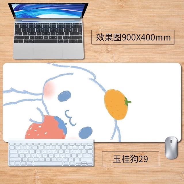 Sanrios-alfombrilla de ratón grande de dibujos animados de Anime, alfombra de ratón para juegos, alfombrilla de teclado de ordenador, almohadillas de mesa, Cinnamoroll Kuromi kawaii