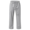 thumbnail image 6 of Mens Lounge Pants Men's Summer Fashion Drawstring Elastic Solid Color Loose Casual Trousers, 6 of 9