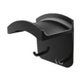 thumbnail image 1 of Soporte para auriculares con doble gancho de montaje en pared, organizador multifuncional, práctico Negro, 1 of 9