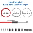 thumbnail image 2 of Bicycle Shift Cable Housing Set Bicycle Gear Shifter Transmission Cable, Red, 2 of 7