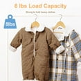 thumbnail image 4 of Cozymood Wooden Childrens Hangers Kids Hangers 20 Pack, Wood Baby Hangers, 360° Swivel Hook Non Slip Coat Hanger, Natural, 4 of 7