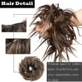 thumbnail image 4 of Pièce de Cheveux Chignon Bouclé Ondulé Synthétique Élastique Duveteux Updo Beigne Extensions de Cheveux, 4 of 7