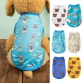 thumbnail image 2 of Cartoon Pattern Pet Vest Comfortable, Breathable, Soft, Sweat-absorb, Dress-up, Protect Skin - Lovely Pet Sweatshirt Costume for Summer, 2 of 8