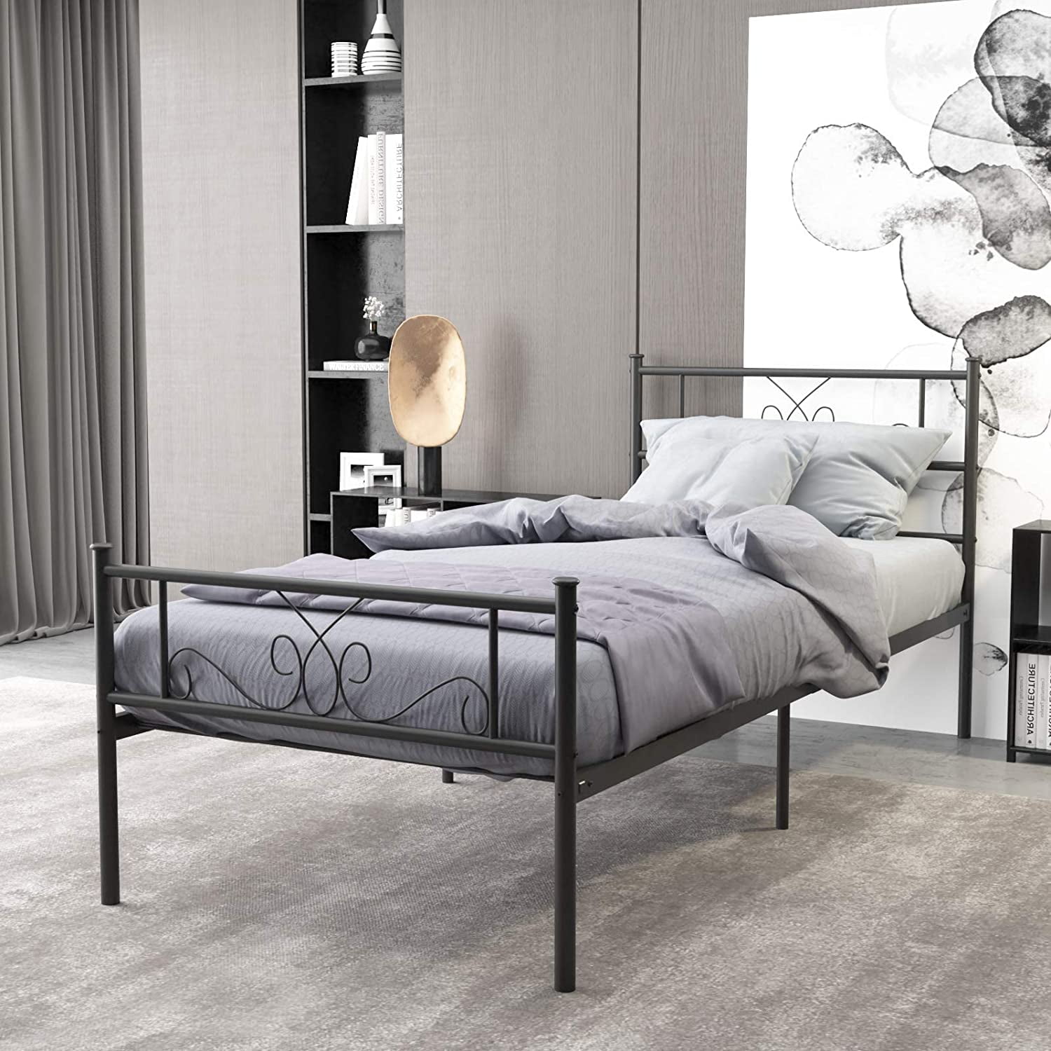 Weehom Twin Size Metal Platform Bed, Are Bed Frames Really Necessary