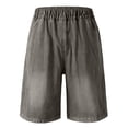 thumbnail image 7 of Tdoqot Boys Denim Shorts with Pockets- Elastic Waist Casual Baggy Straight Leg Kids Jean Shorts Gray Size 14, 7 of 7
