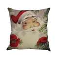 thumbnail image 4 of Leftwind Christmas Santa Merry Christmas Linen Leaning Pillow Pillow Set A4, 4 of 5