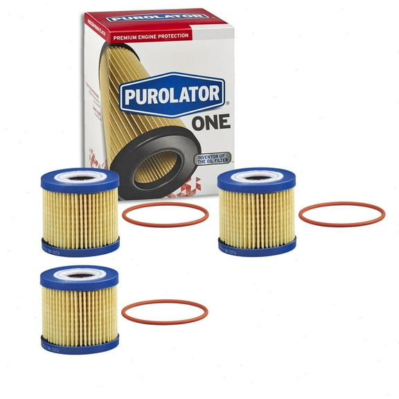 3 pc Purolator ONE PL16311 Engine Oil Filters for Oil Change Lubricant Filters