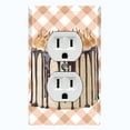 thumbnail image 2 of Metal Light Switch Plate Cover Elegant Chocolate Cake Desserts CAK005, 2 of 15