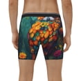 thumbnail image 4 of Salouo Colorful Owl Forest Pattern Men's Boxer Briefs, Soft & Breathable Underwear Elastic Waistband Briefs for Men,1-Pack, 4 of 7