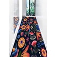 thumbnail image 3 of Abstract Flowers Rugs, Blue Flowers Rug, Flower Rugs, Runner Rug, Corridor Rug, 3D Printeds Rug, Handmade Gift, Non Slip Rug, Trendy Rug, 2.6'x4' - 80x120 cm, 3 of 8