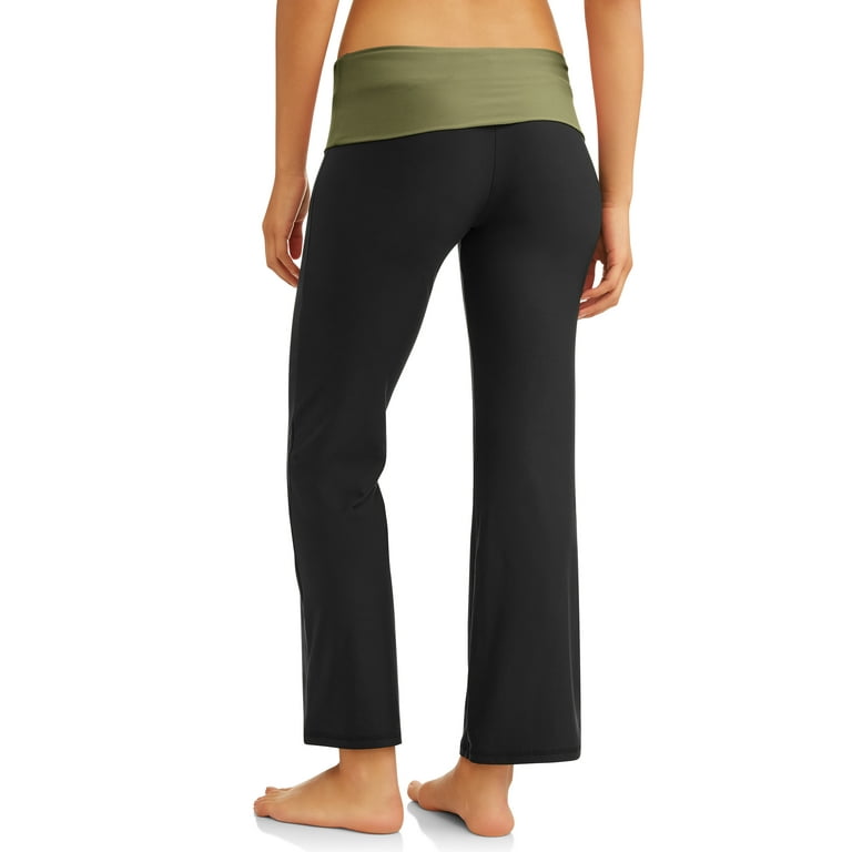 No Boundaries Juniors and Juniors Plus Flare Leggings with Foldover Waist,  Sizes XS to 3X 