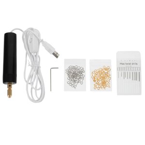 MesaSe USB Electric Drill 1 Set Electric Hand Drill USB Charging Power Hand Drill Mini Electric Drill(4.61X0.98X0.98Inch)