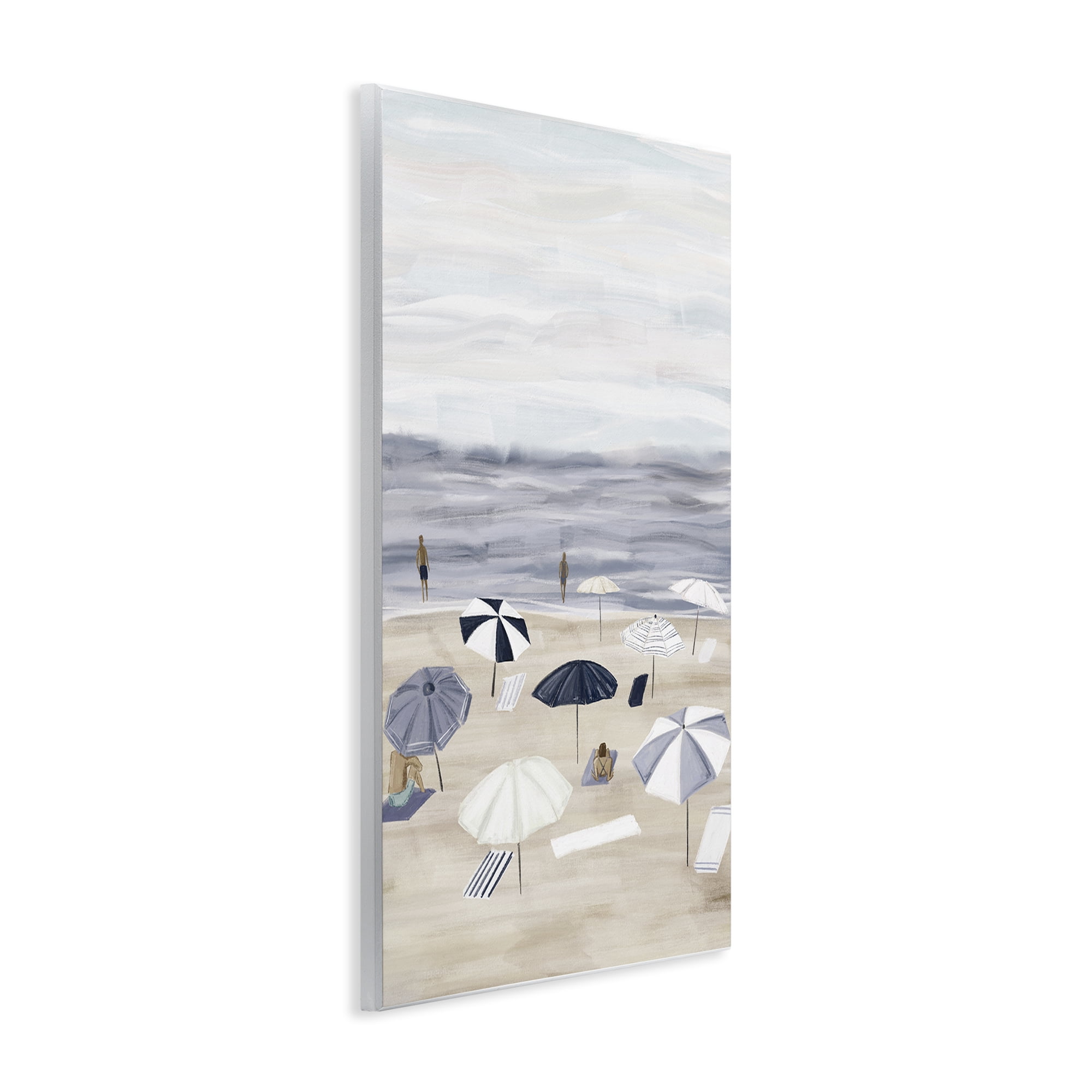 Stupell Industries Summer Beach Umbrellas Nautical & Beach Painting Unframed Art Print Wall Art, 10 x 15