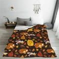 thumbnail image 5 of Vsdgher Autumn Forest Small Animals Lazy Ultra-Soft Micro flannel Blanket Throw Blankets for Couch Sofa, Bed (4 sizes)-60"x50", 5 of 7