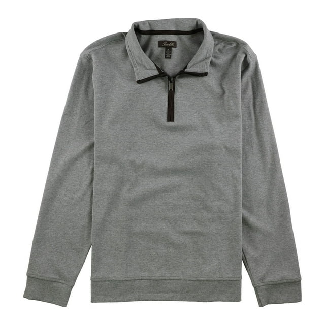 Suéter con cremallera de 1/4 Tasso Elba para hombre color gris XXX-Large