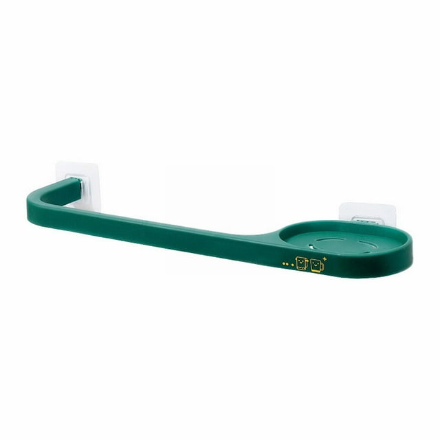 Under 10 Rack Wall Mounted Towel Rack Hanging Plastic Towel Bar Storage Rack Bathroom Rack Single Bar Bath Towel Rack