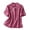 #0198-Hot Pink, variant on Women's Tops Short Sleeve Mandarin Collar Floral Embroidered Blouses Retro Elegant Style Lightweight Breathable Relaxed Fit Shirts Gift