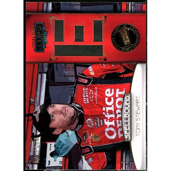 Tony Stewart Card 2011 Press Pass Eclipse Spellbound Swatches #SBTS3
