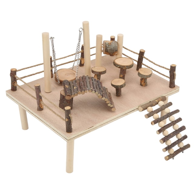 Sistema de escalada de madera Natural Bling Bling parque infantil para mascotas pequeñas