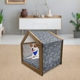 thumbnail image 3 of Boho Pet House, Oriental Mandala Design with Swirls and Spirals Timeless Motifs from the Middle East, Outdoor & Indoor Portable Dog Kennel with Pillow and Cover, 5 Sizes, Multicolor, by Ambesonne, 3 of 5