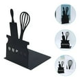 thumbnail image 3 of kjfeif Bookends, Book Ends for Shelves, Book Ends for Heavy Books, Book Shelf Holder Home Decorative, Metal Bookends Black 1 Pair, Book Stoppers, Heavy Bookends for Kitchen Cooking Lover Gifts, 3 of 7