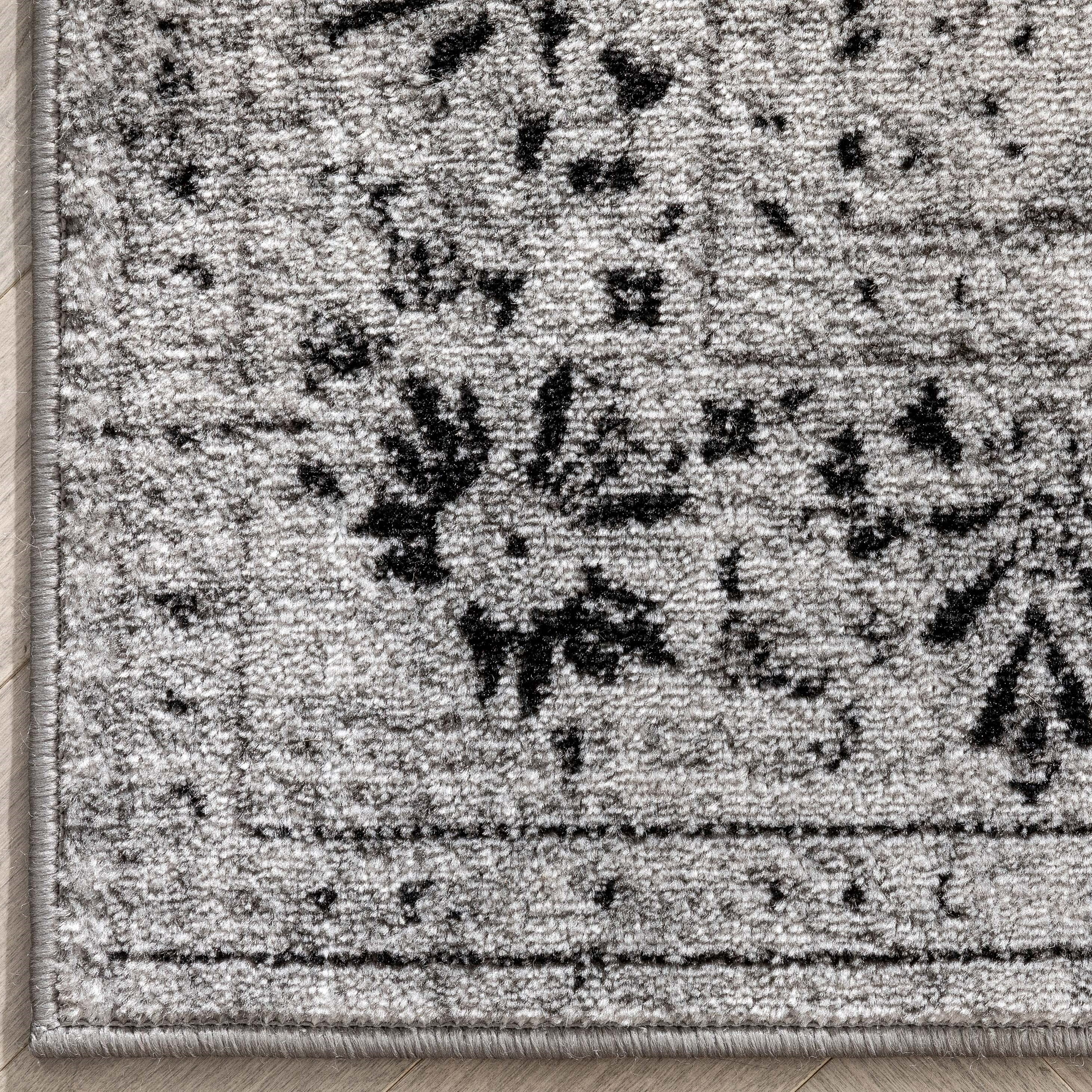 Well Woven Zazzle Argos Vintage Oriental Grey 7'10" x 9'10" Area Rug