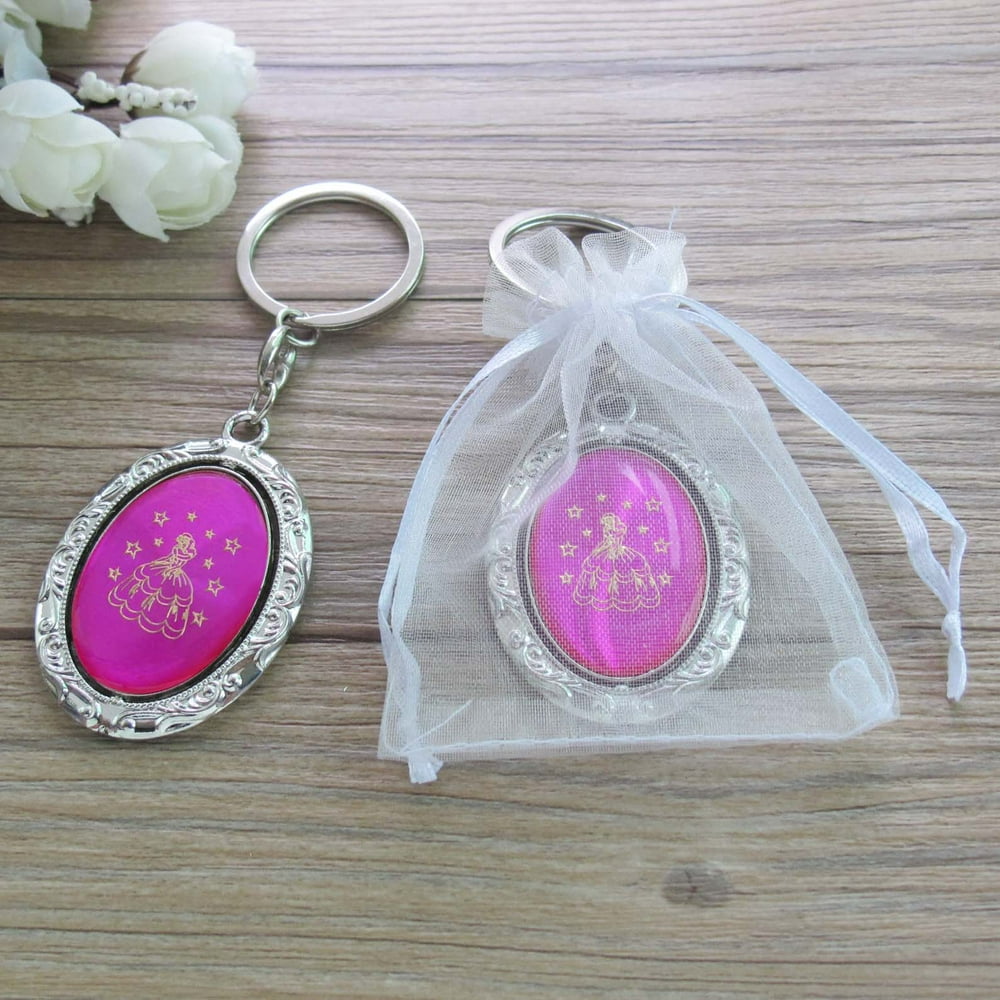 WE Quinceañera Spinning Keychain Favor (12 PCS) Sweet 15 Mis Quince