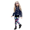 thumbnail image 2 of Akiihool Girls' Pant Girls' Uniform Active Twill Chino Pants Long (Dark Blue,2-3 Years), 2 of 5