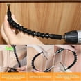 thumbnail image 2 of Juego de Extensión de Broca Flexible, Incluye Broca Angular de 105°, Extensión de Broca Flexible, Juego de Adaptadores Universales de Zócalo de 3 Piezas 1/4 3/8 1/2, Juego de Portapuntas de Destornil, 2 of 3