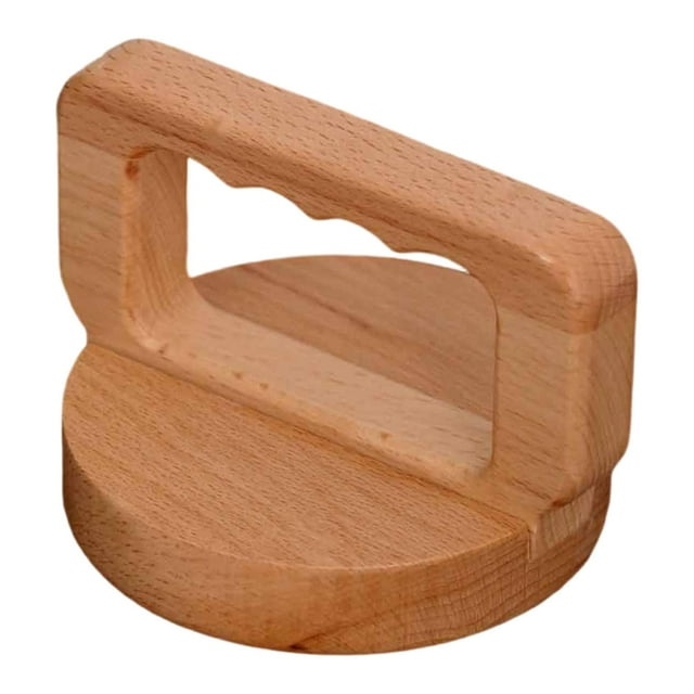 Barra de impresión en bloque de madera, herramienta de impresión, prensa de impresión manual, sello y relieve Mango de onda