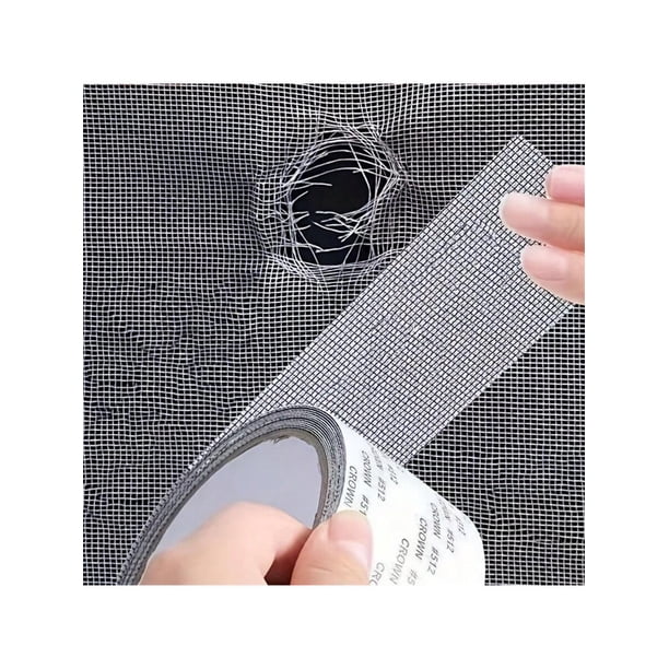 1 Roll Grey Window Screen Repair Tape, Door And Window Waterproof Mosquito-Proof Sticker For Fixing Mesh Screens With Tears Or Holes, Self-Adhesive An